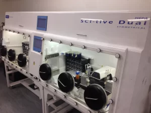 Baker SCI-tive Dual Physiological Lab in a Box Workstation with varied equipment Inside