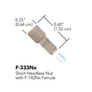 IDEX F-333N Fittings Coned Fittings NanoTight Nut and Ferrule