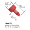 IDEX U-467R Fittings Plugs and Caps Delrin Plug Red