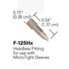 IDEX F-125HX Fittings Coned Fittings MicroTight Headlesss Nut for Tubing Sleeves