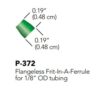 IDEX P-372 Frit in Ferrule Flangeless Fitting 1-8 OD Tubing Green 2um